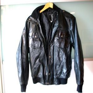 Knowles & Carter black leather jacket - Medium